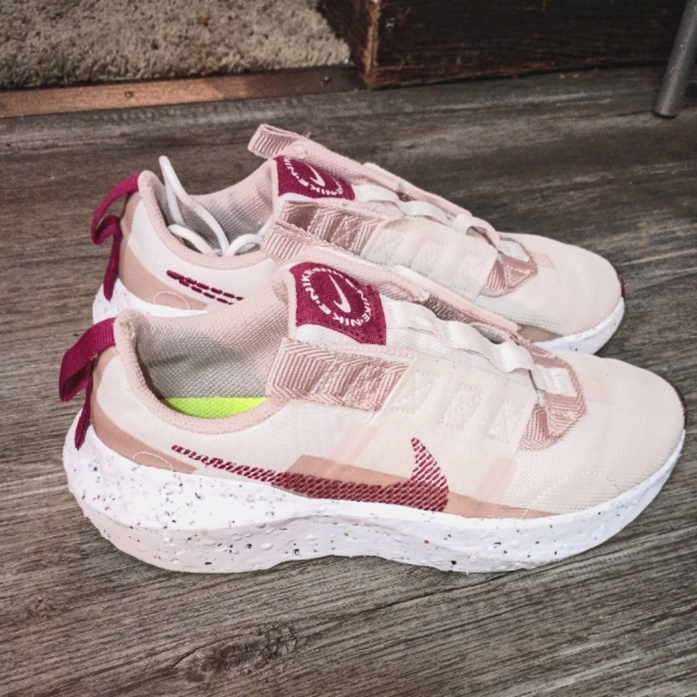 Nike Crater Impact Women's Peach Pink White Running Shoes CW2386 602